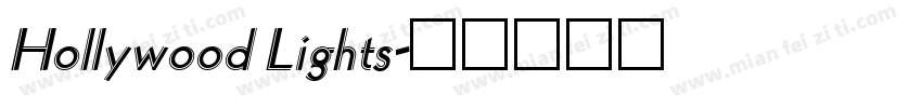 Hollywood Lights字体转换